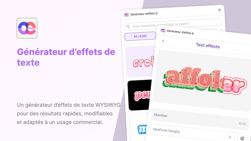 French Text Effect Generator