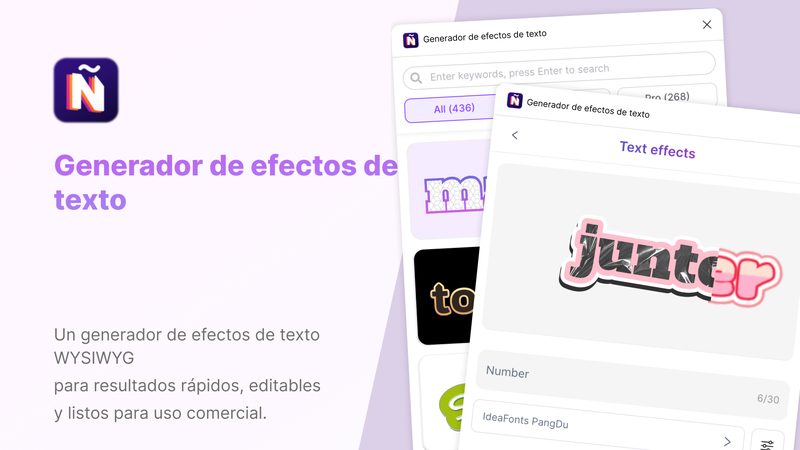 Spanish Text Effect Generator